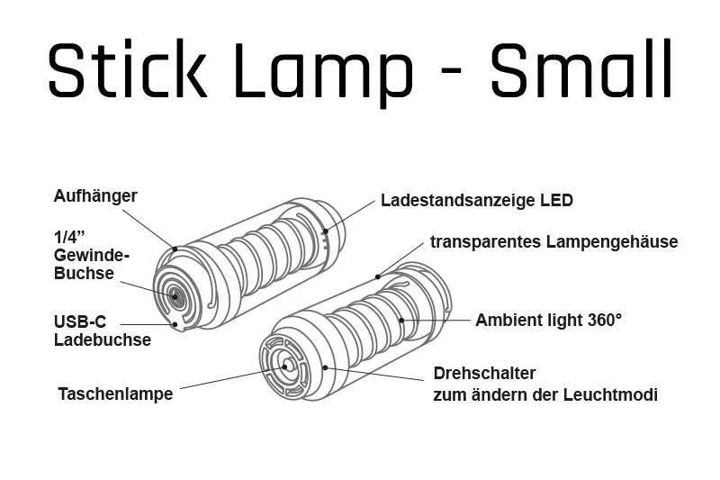 STICK LAMP - Campinglight Small