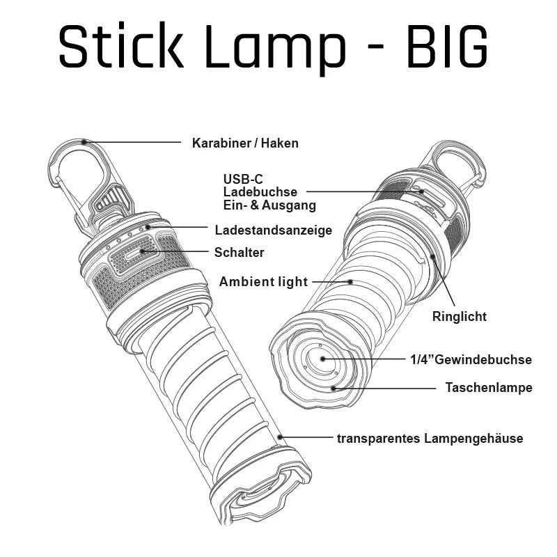 STICK LAMP - Campinglight Big