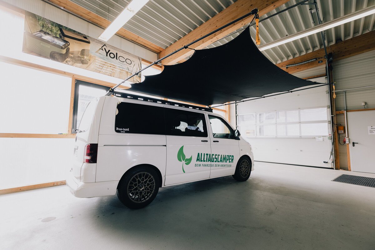 CAMPER & GO MARKISE - FLEX LINE Komplettset für Airholder Dachträger VW T5 und T6