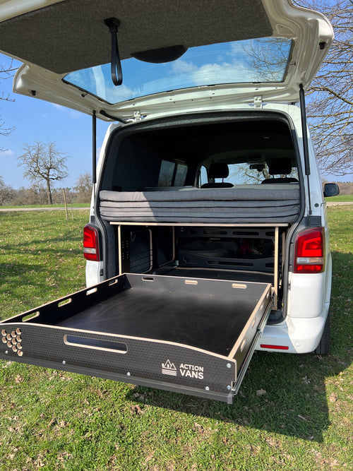 Actionvans Duo Schlaf- und Transportsystem für VW T5 - T6.1 SWB