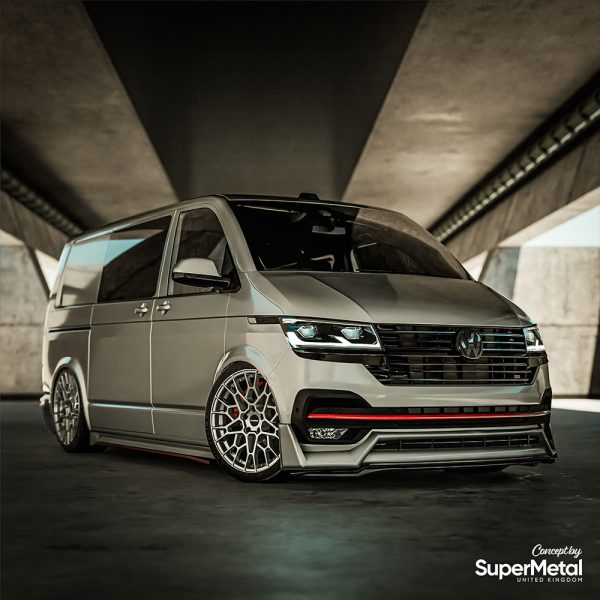 SuperMetal Wheels CELL 18 Zoll VW T5 T6 T6.1 Schwarz Matt