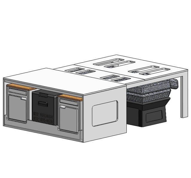 Heckauszug mit Schlafsystem VW ID BUZZ kurz und lang