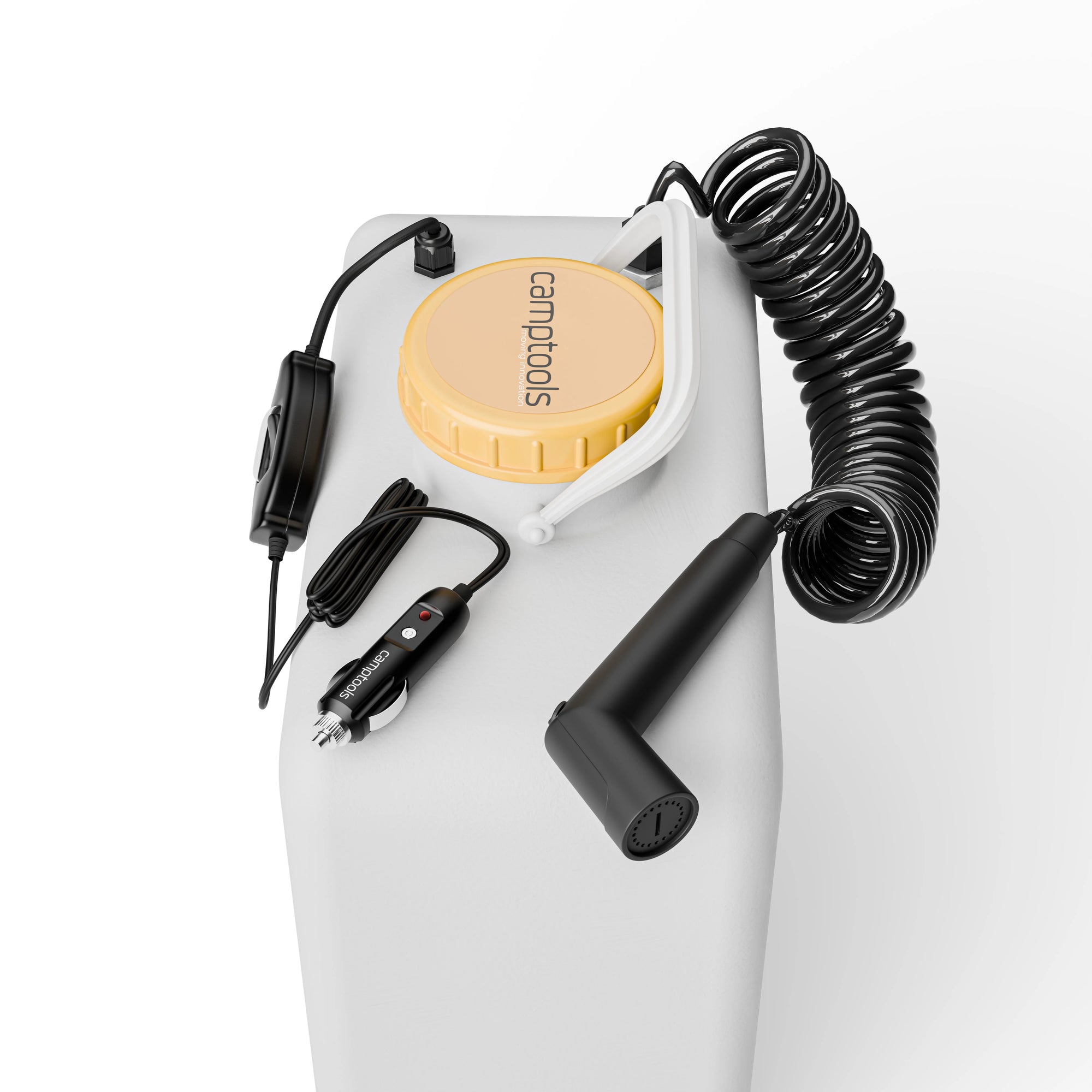 Frischwasser-Versorgung 16 Liter mit Campingdusche inkl. Pumpe für 12V