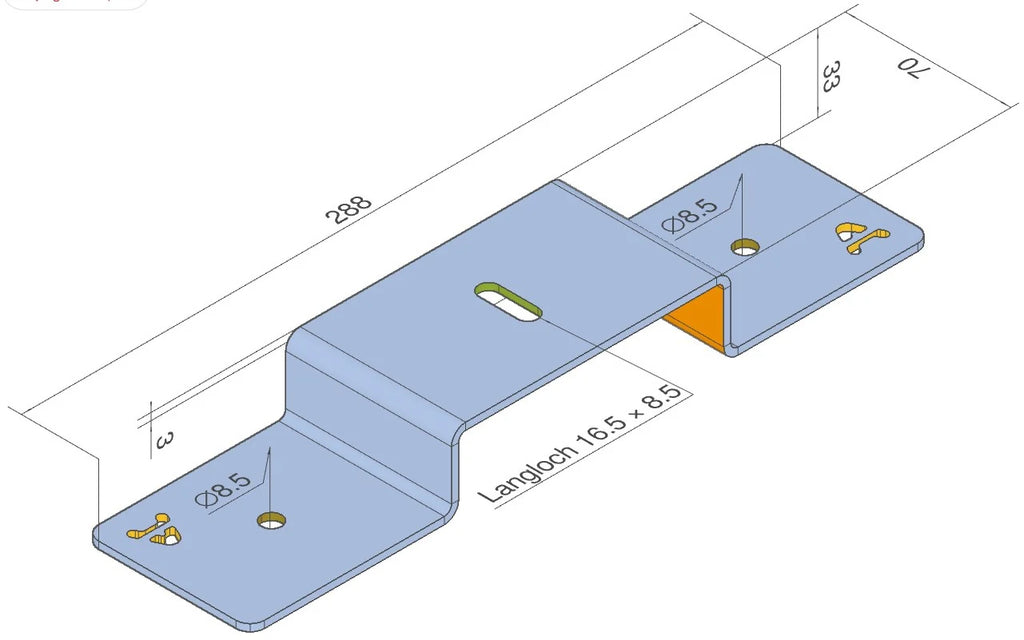 Airholder Dachzelt Befestigungskit 4 Stk.