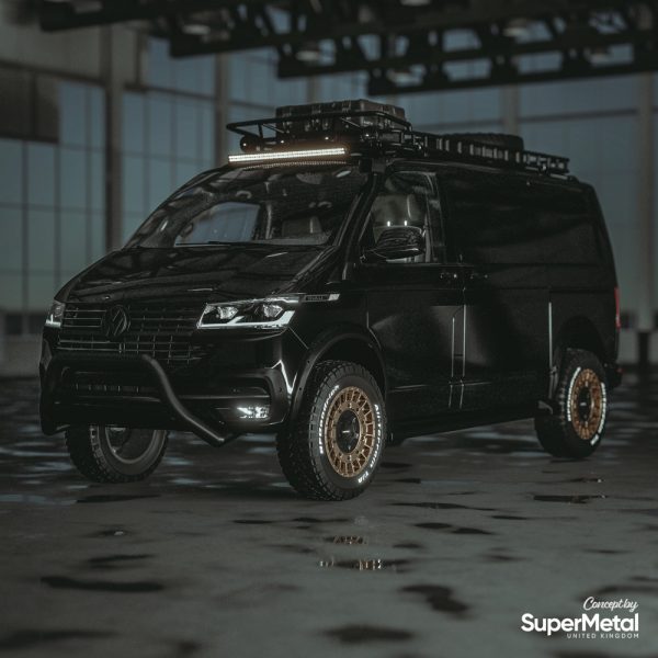 SuperMetal Wheels RIG 18 Zoll VW T5 T6 T6.1 Schwarz Matt