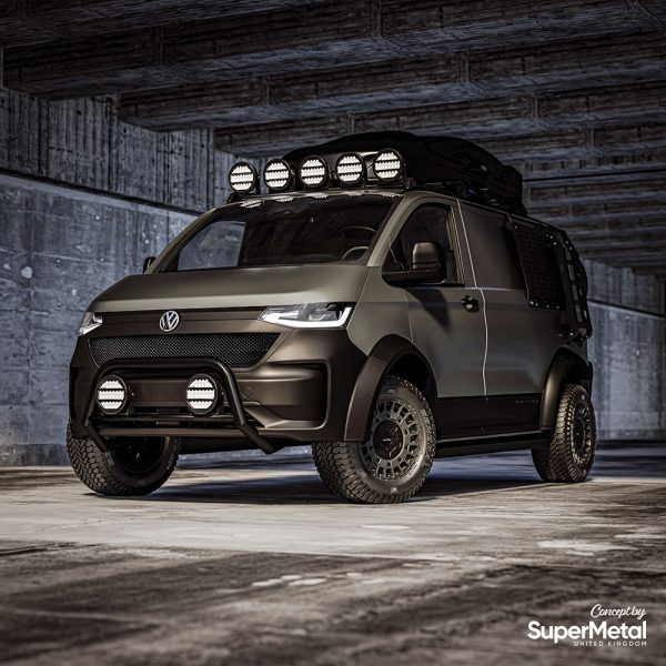 SuperMetal Wheels RIG 18 Zoll VW T5 T6 T6.1 Schwarz Matt